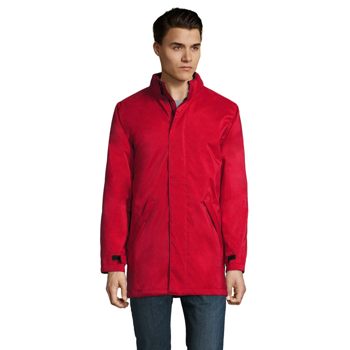 Parka personnalisable unisexe à doublure matelassée Robyn Rouge 1